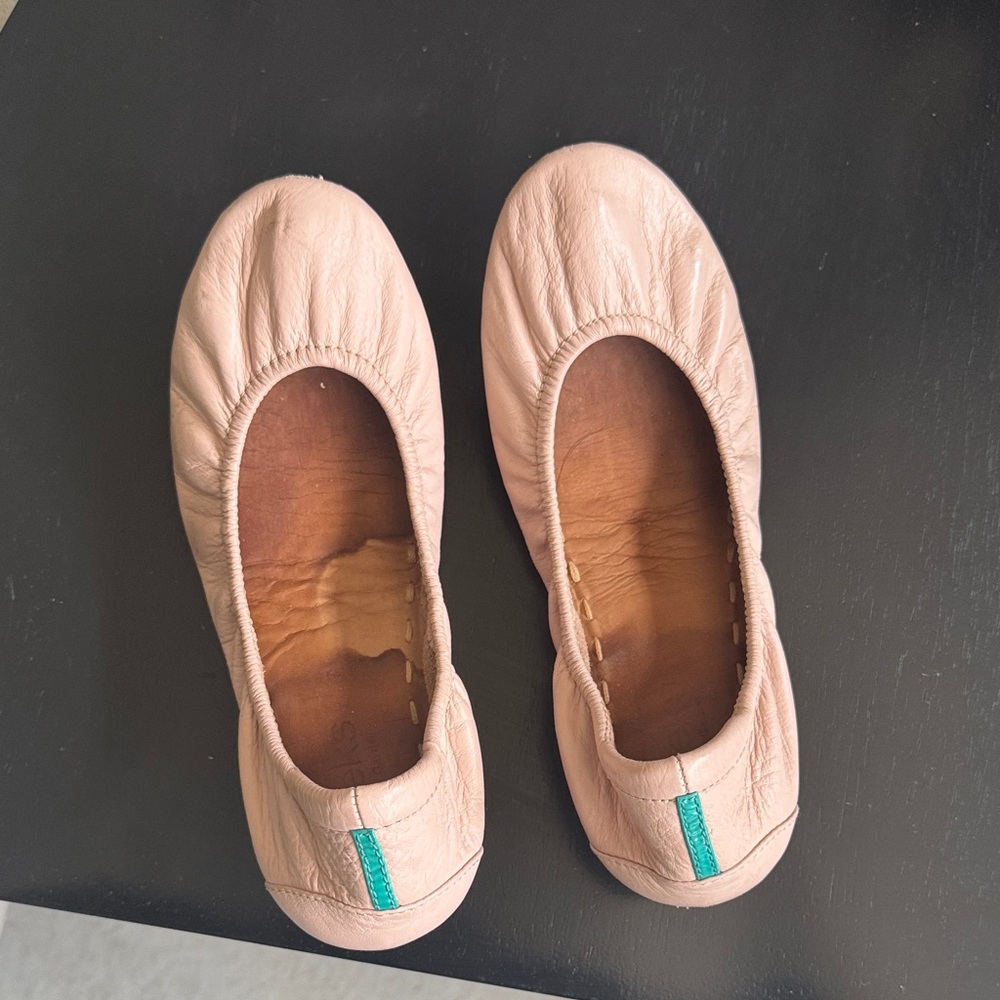 Pink Leather Ballet Flats